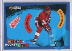 1997-98 DETROIT RED WINGS COLLECTOR’S Choice Stick'Ums #S29 Steve Yzerman